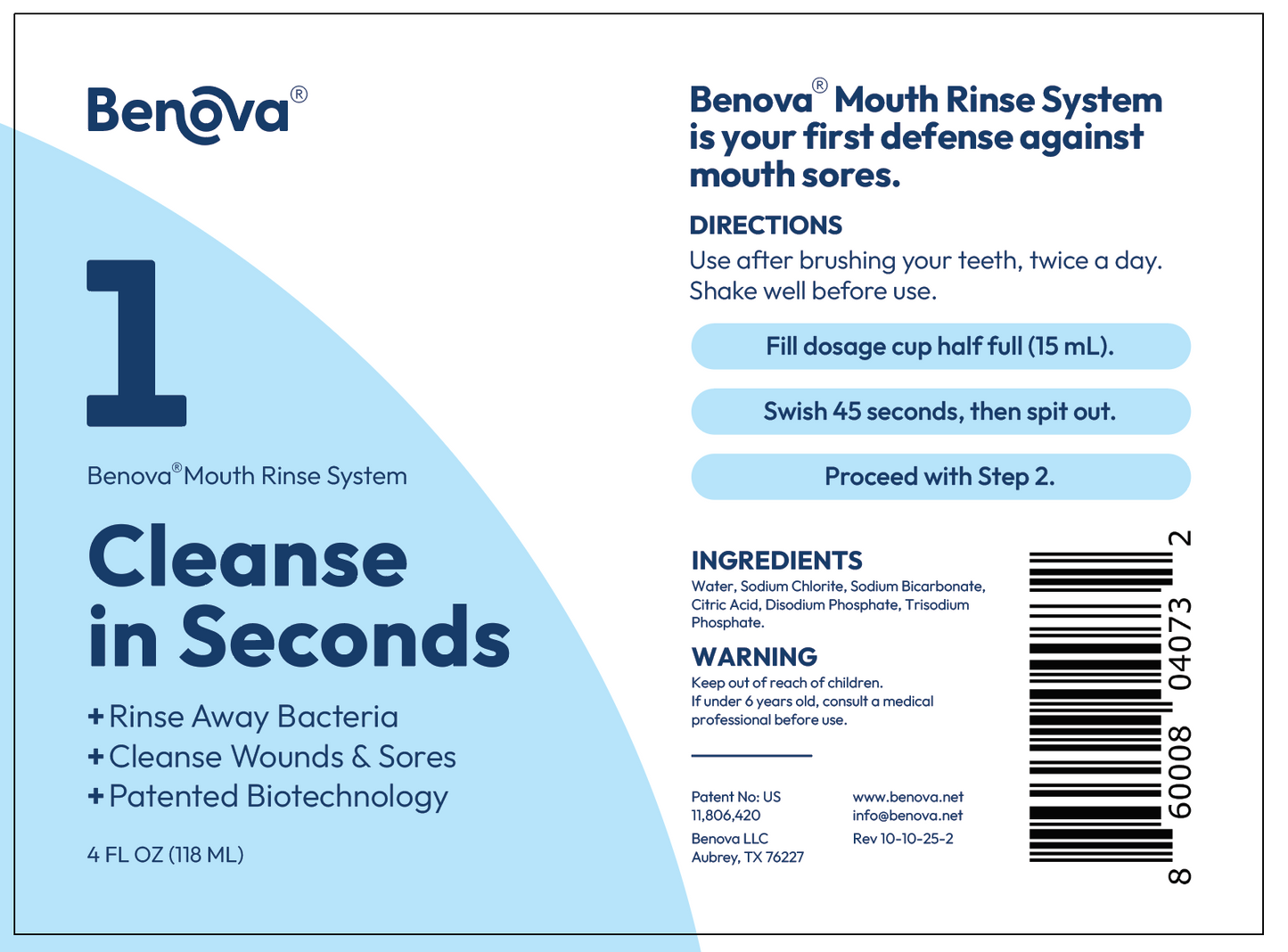 Mouth Rinse System (4 oz)